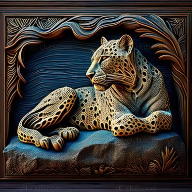 3D model st The Leopard of Rudraprayag famous animal (STL)